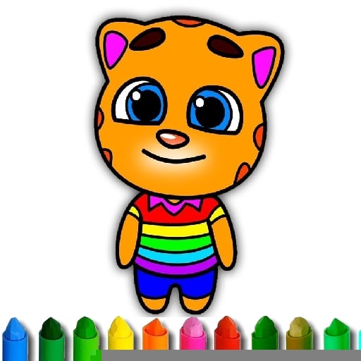 Talking Tom Coloring Book