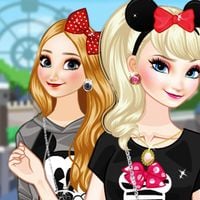 Frozen Sisters in Disneyland